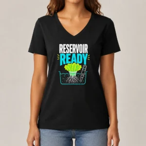 Nice Reservoir Ready Hydroponic Lettuce V-Neck Shirt