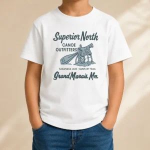 Nice Superior North Canoe Outfitters Kids T-Shirt