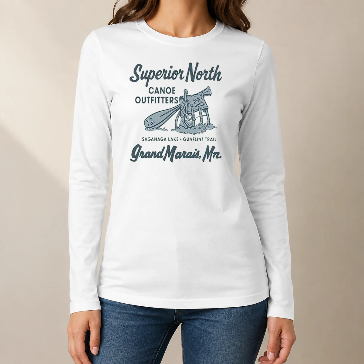 Nice Superior North Canoe Outfitters Long Sleeve Shirt