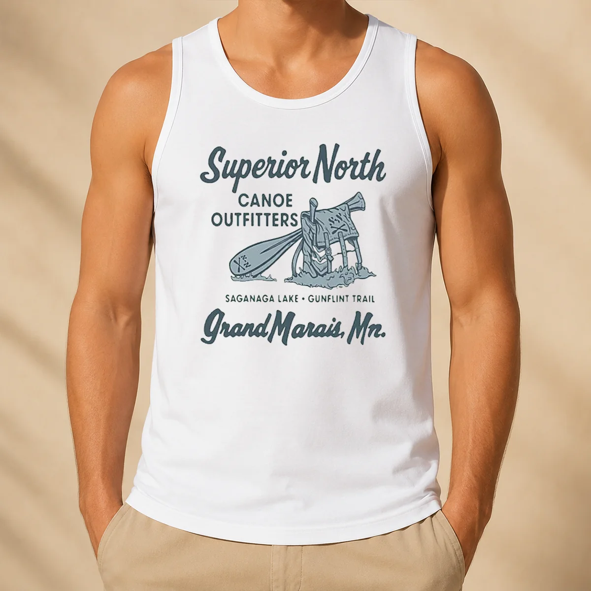 Nice Superior North Canoe Outfitters Tank Top