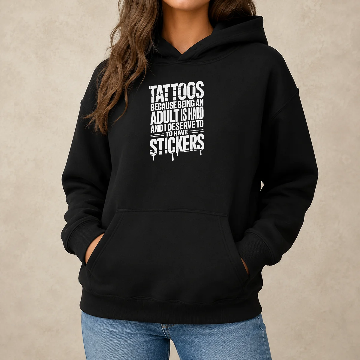 Nice Tattoos Because Being An Adult Is Hard Deserve Hoodie