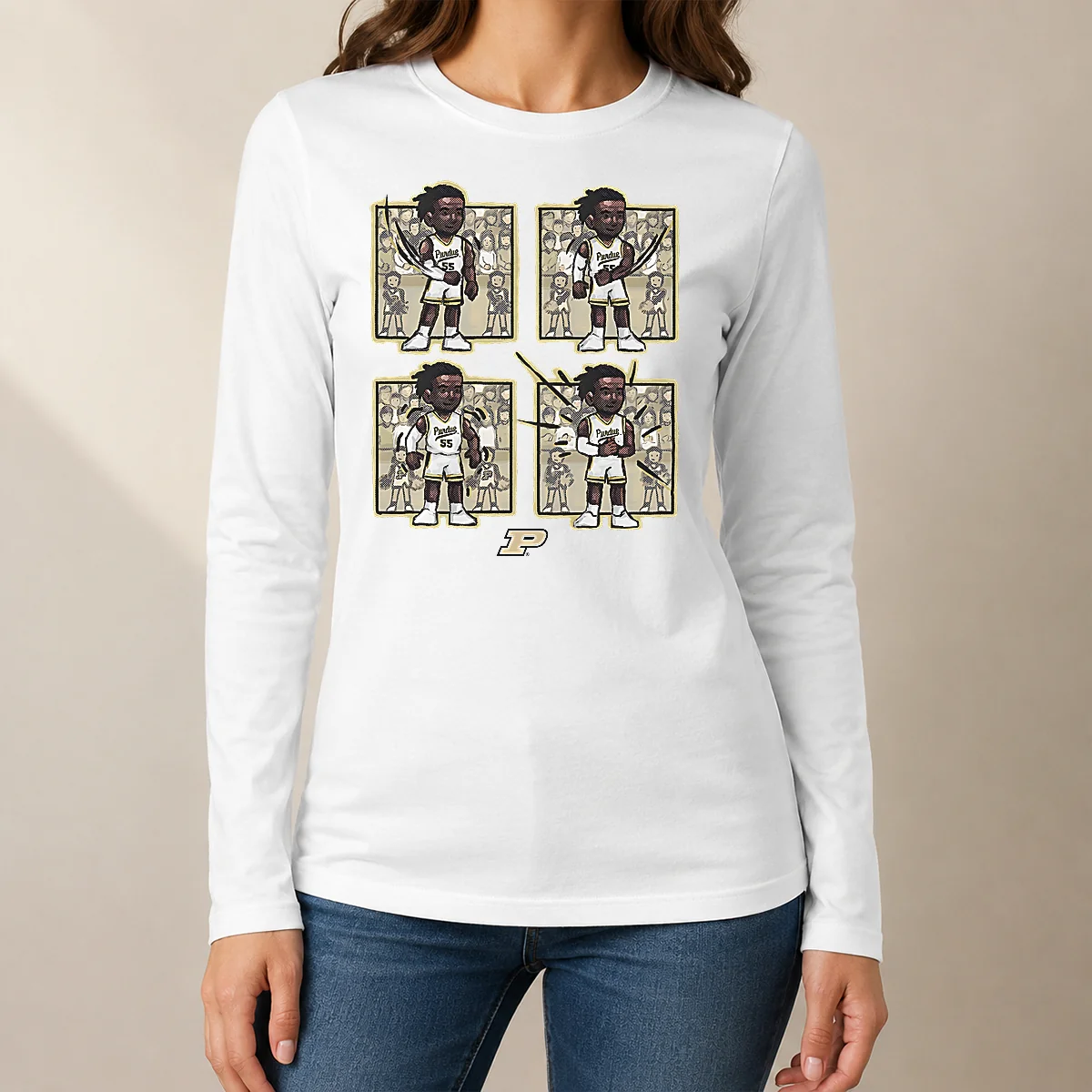 Official Basketball Purdue The Lance Dance Lance Jones Long Sleeve Shirt