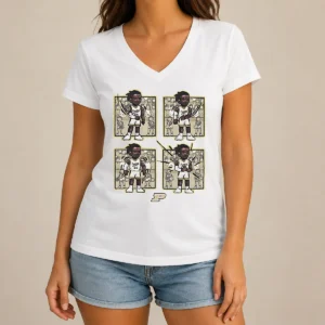 Official Basketball Purdue The Lance Dance Lance Jones V-Neck Shirt