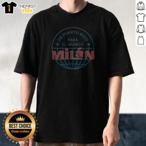 Official De Puerto Rico Para El Mundo MiláN Shirt De Puerto Rico Para El Mundo Milan, unisex short sleeve cotton t-shirt