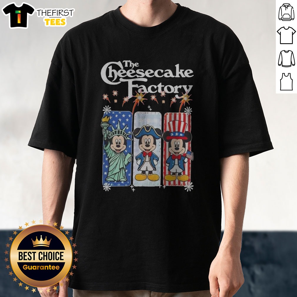 Official The Cheesecake Factory Mickey Mouse USA Patriotic Fireworks Shirt on Classic Shirt Official The Cheesecake Factory Mickey Mouse USA Patriotic Fireworks Shirt shown as a classic shirt preview