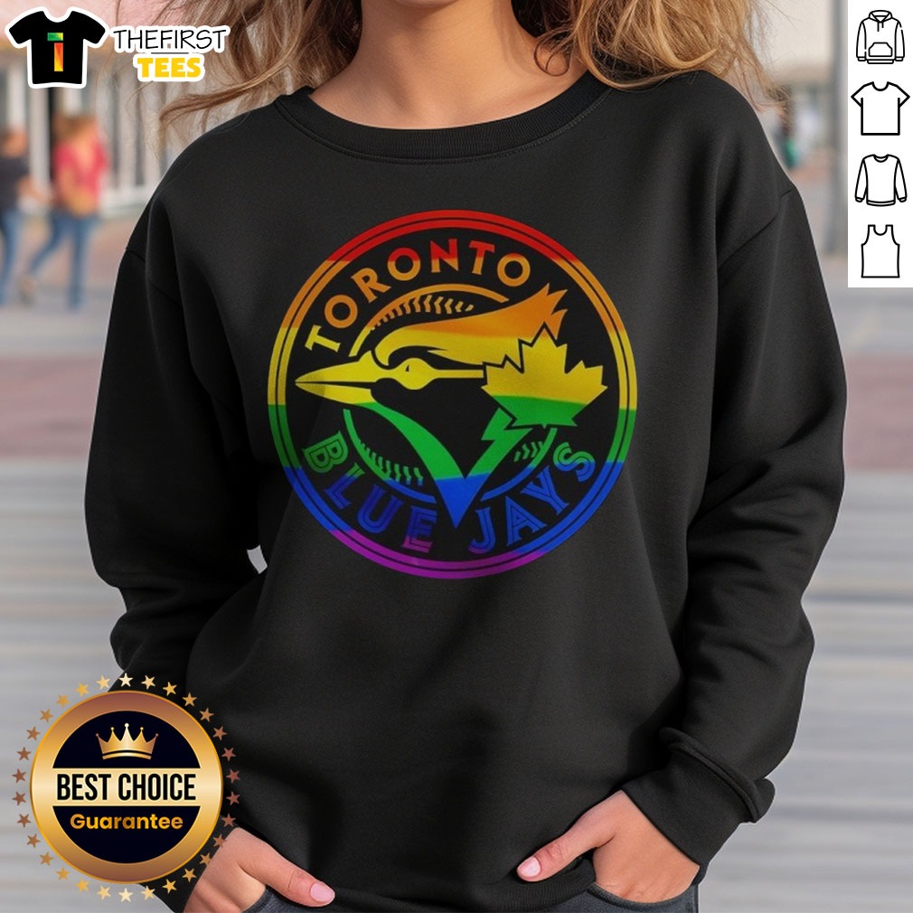 Official Toronto Blue Jays Pride Logo Major League Baseball MLB Logo Shirt on Sweatshirt Official Toronto Blue Jays Pride Logo Major League Baseball MLB Logo Shirt shown as a sweatshirt preview
