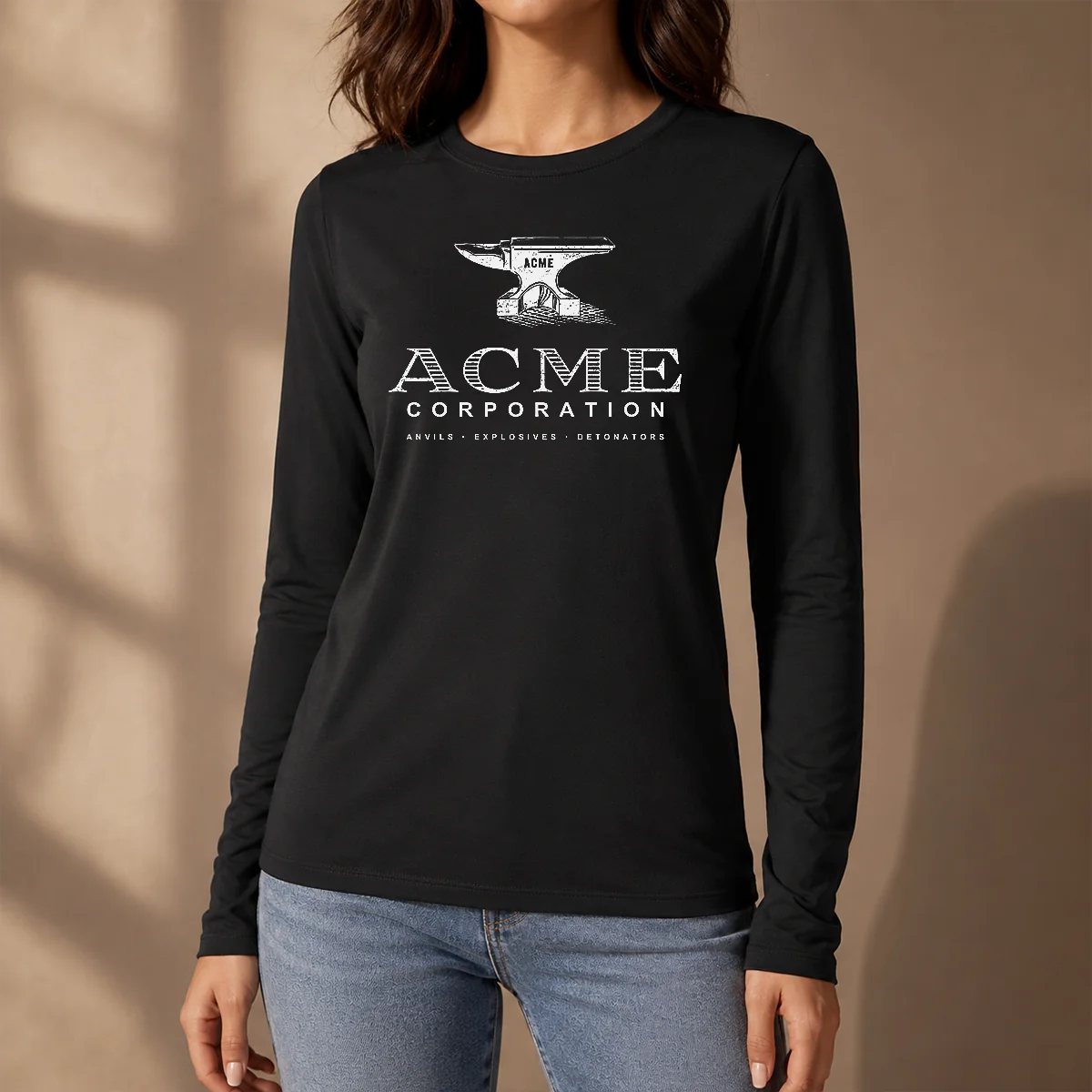 Original ACME Corporation Anvils Explosives Detonators Long Sleeve Shirt