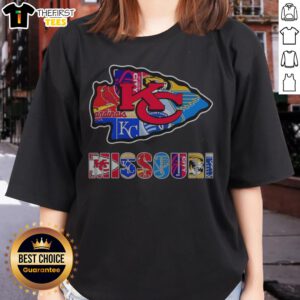 Original MO Chiefs Royals Cardinals Blues Sporting Arrowhead Logo Ladies Shirt featuring a vibrant team logo design