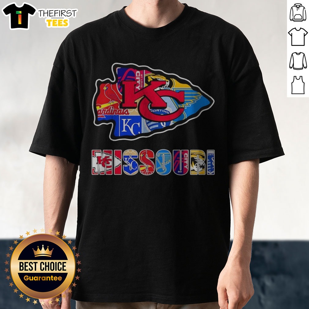 Original MO Chiefs Royals Cardinals Blues Sporting Arrowhead Logo Shirt on Classic Shirt Original MO Chiefs Royals Cardinals Blues Sporting Arrowhead Logo Shirt shown as a classic shirt preview