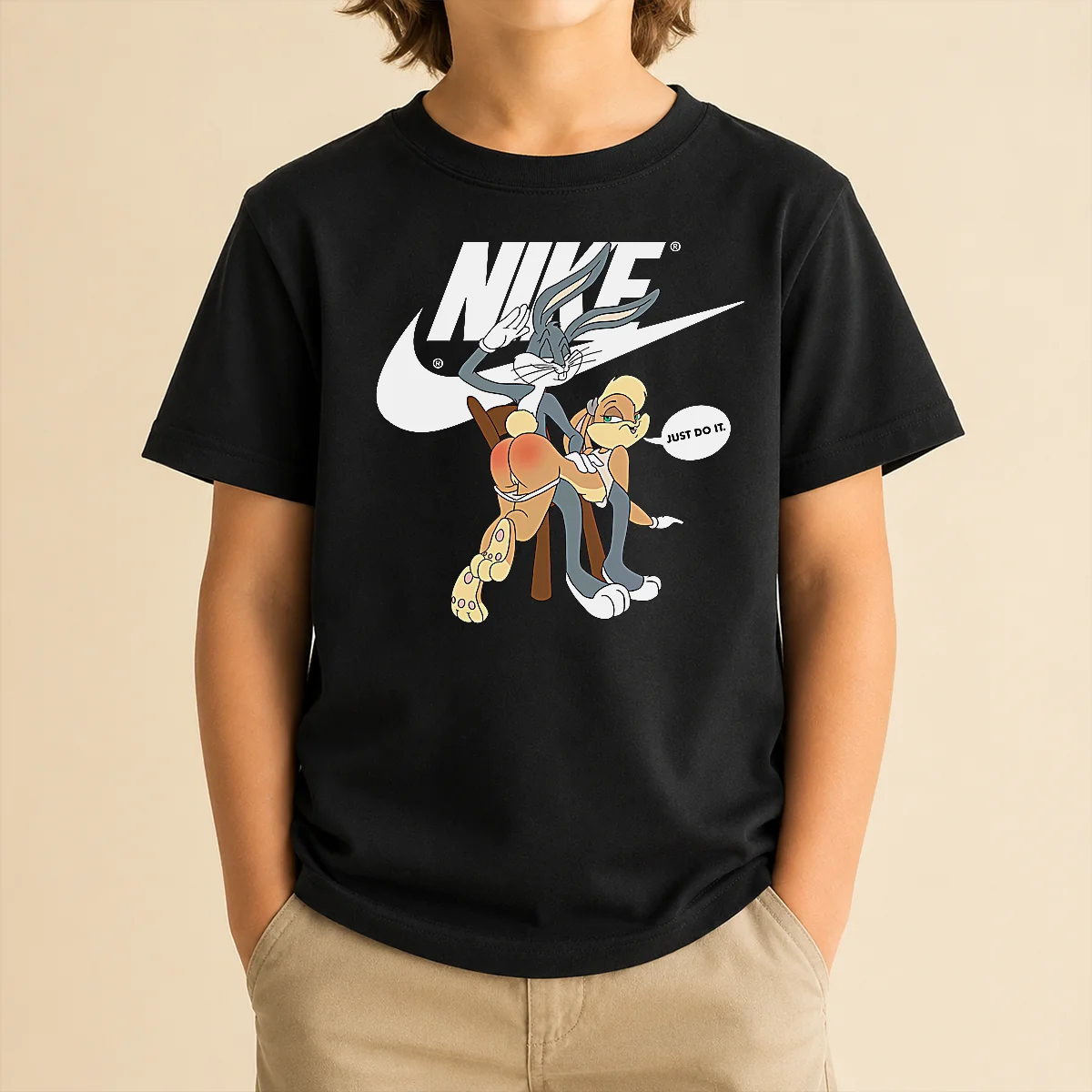 Original Nike Bugs Bunny Spanking Lola Kids T-Shirt