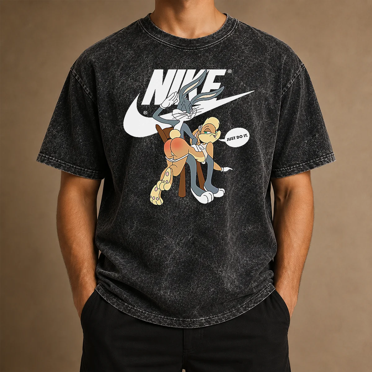 Original Nike Bugs Bunny Spanking Lola Washed T-Shirt