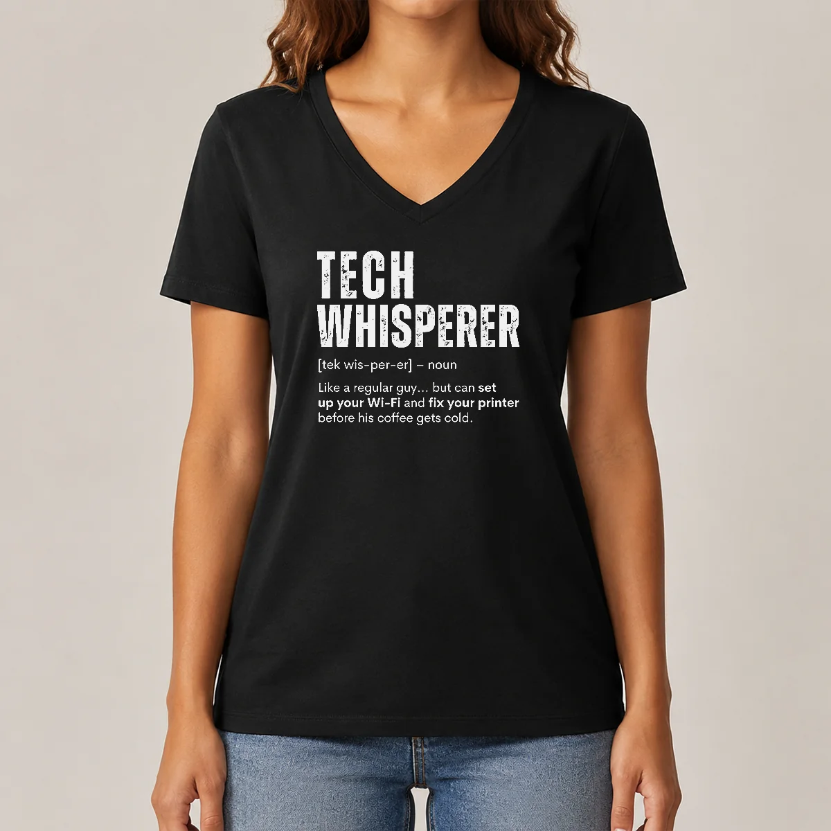 Original Tech Whisperer Definition V-Neck Shirt Original Tech Whisperer Definition V-Neck Shirt