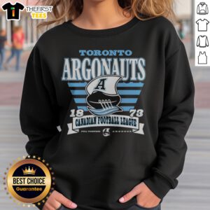 Original Toronto Argonauts 1873 Canadian Football League Pull Together Argooos Sweatshirt in navy blue with vintage team logo