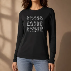 Premium Math Functions Stick Figures Meme Long Sleeve Shirt