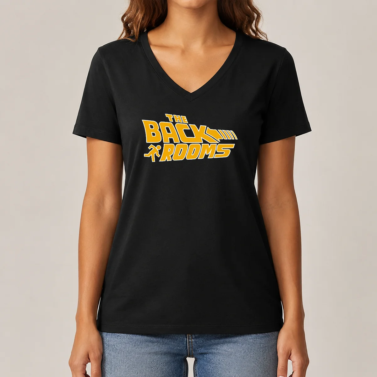 Premium The Back Rooms V-Neck Shirt Premium The Back Rooms V-Neck Shirt