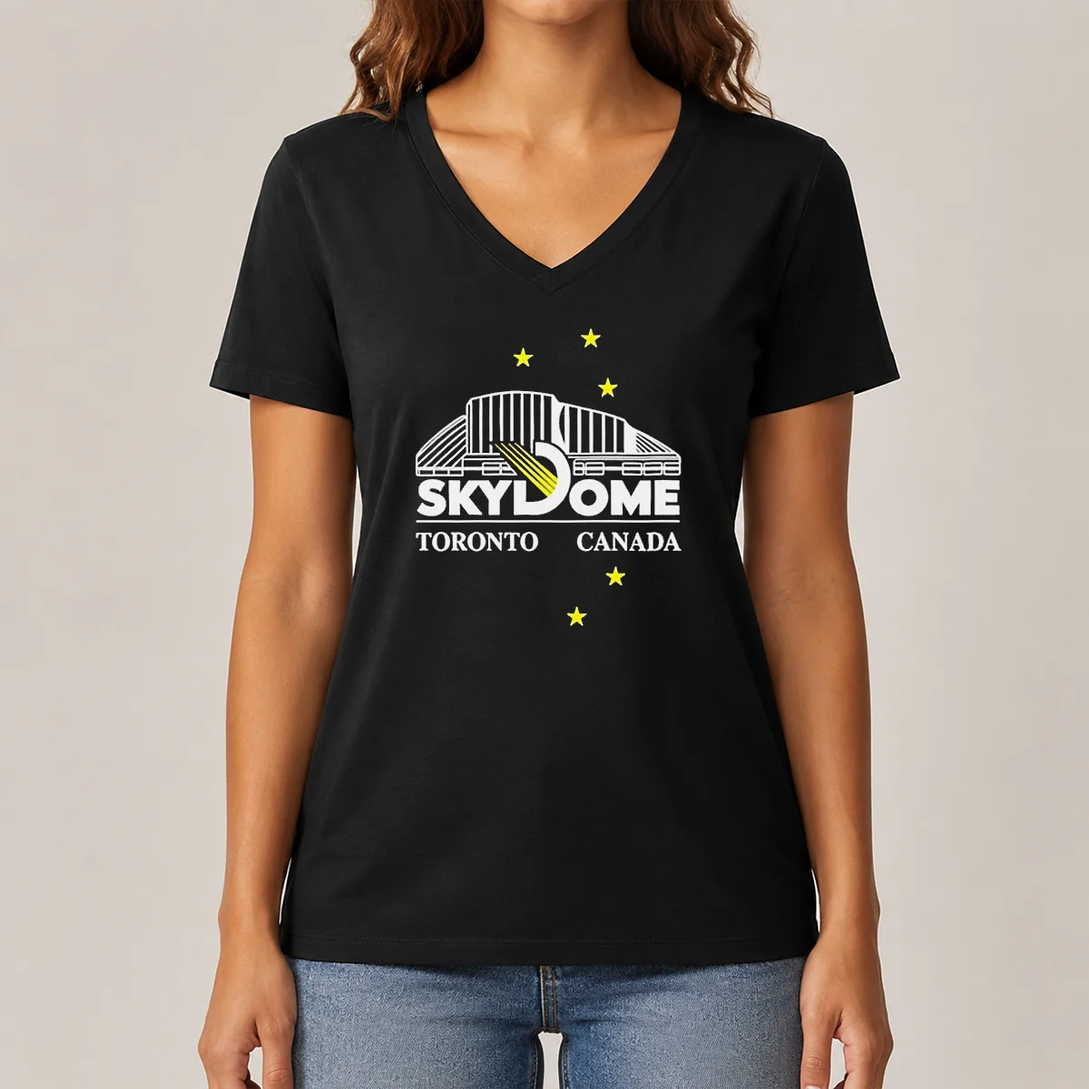 Premium Toronto Blue Jays MLB Skydome V-Neck Shirt Premium Toronto Blue Jays MLB Skydome V-Neck Shirt