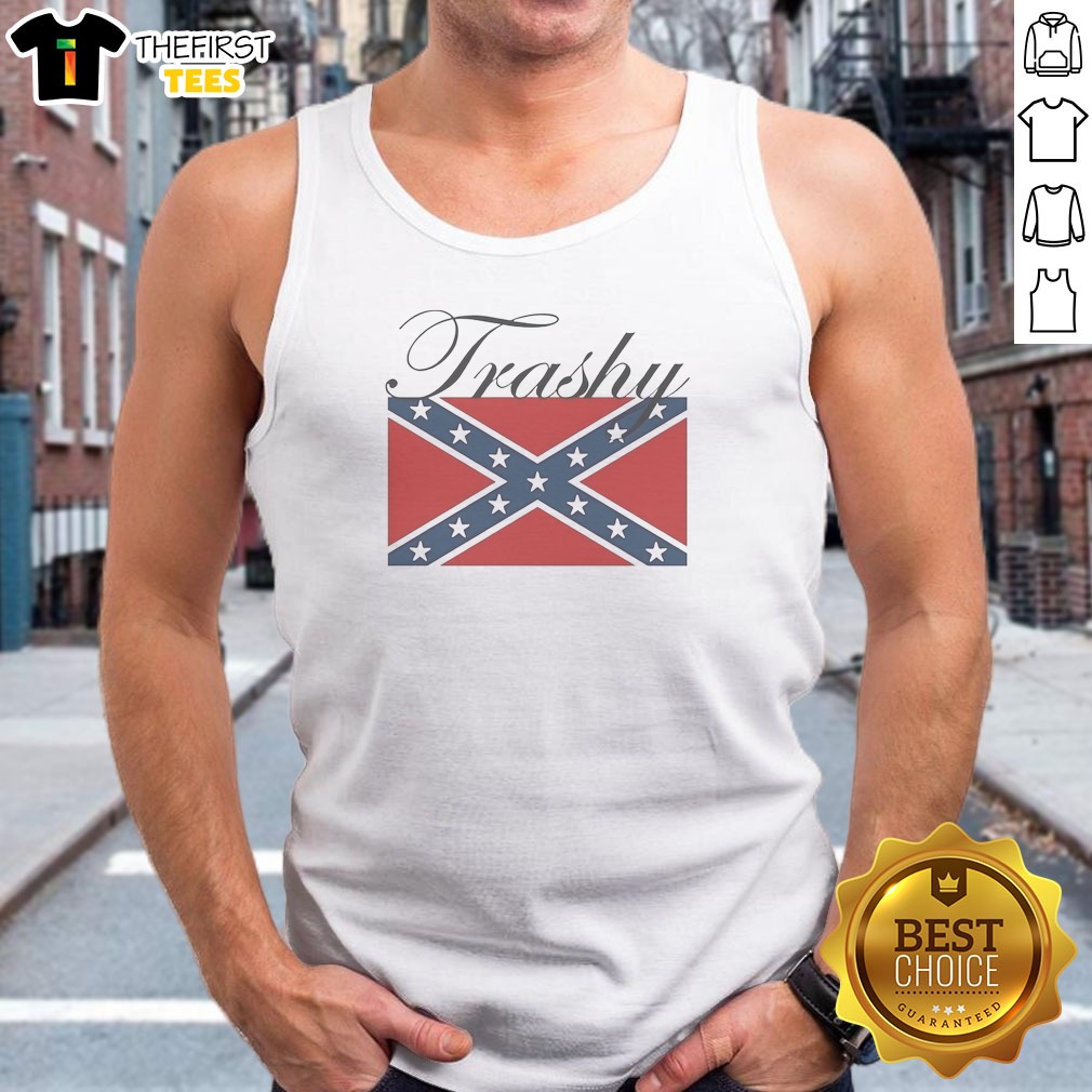 Premium Trashy Confederate Flag Tank Top