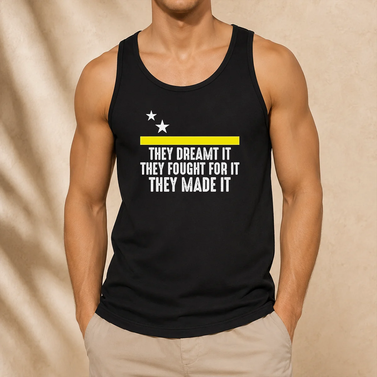 Premium Uracao Flag They Dreamed It Fought For It Tank Top