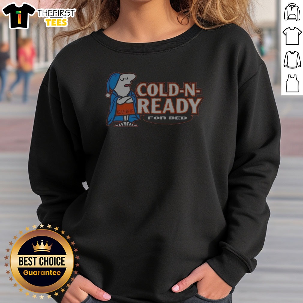 Pretty Cold N Ready For Bed Cartoon Character Sweatshirt