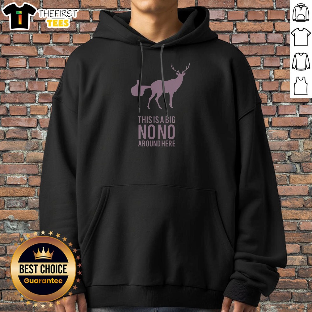 Pretty Deer This Is A Big No No Around Here Hoodie