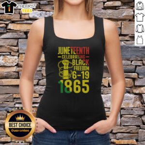 Pretty Juneteenth Celebrating Black Freedom 6 19 1865 Tank top displayed in a vibrant setting