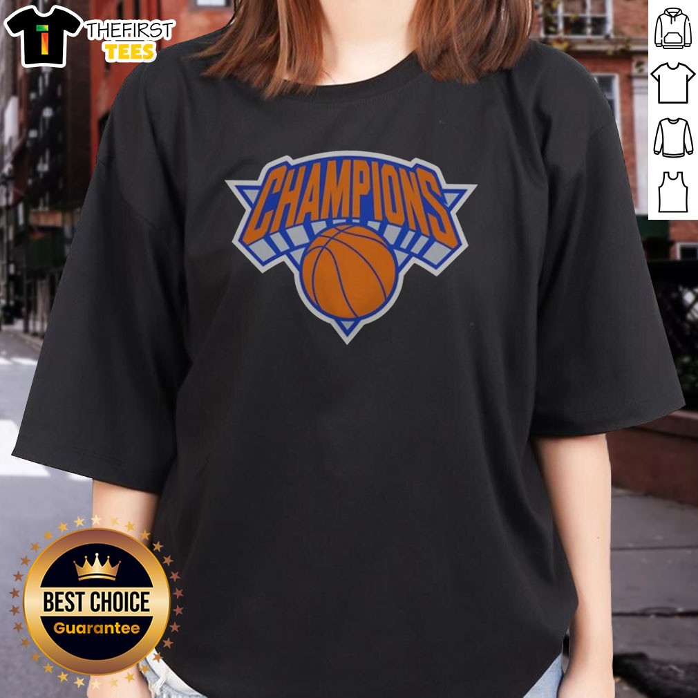 Pretty New York Knicks NBA Champions Basketball Classic Logo Shirt on Ladies Shirt Pretty New York Knicks NBA Champions Basketball Classic Logo Shirt shown as a ladies shirt preview