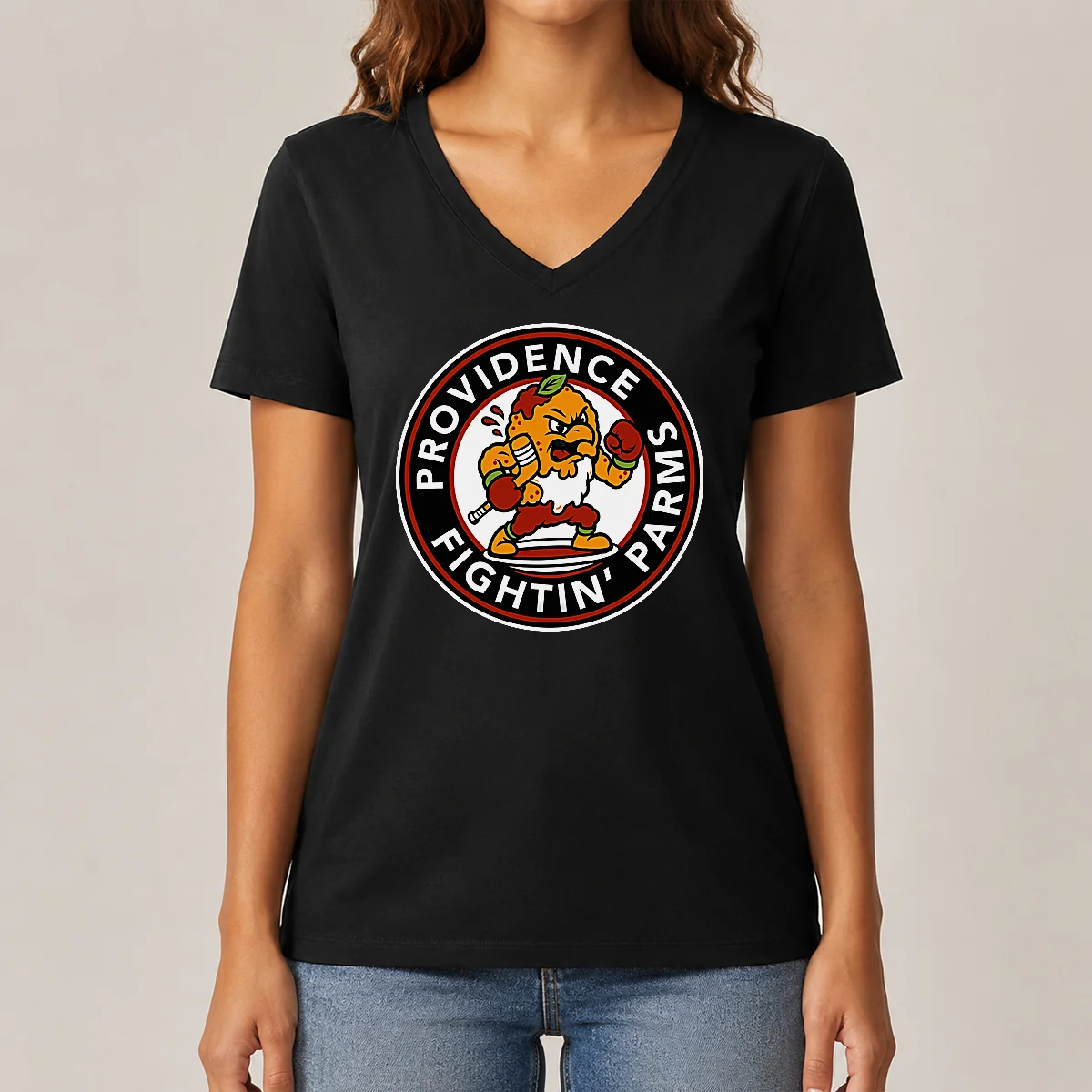 Pretty Providence Bruins Fightin' Parms V-Neck Shirt Pretty Providence Bruins Fightin' Parms V-Neck Shirt