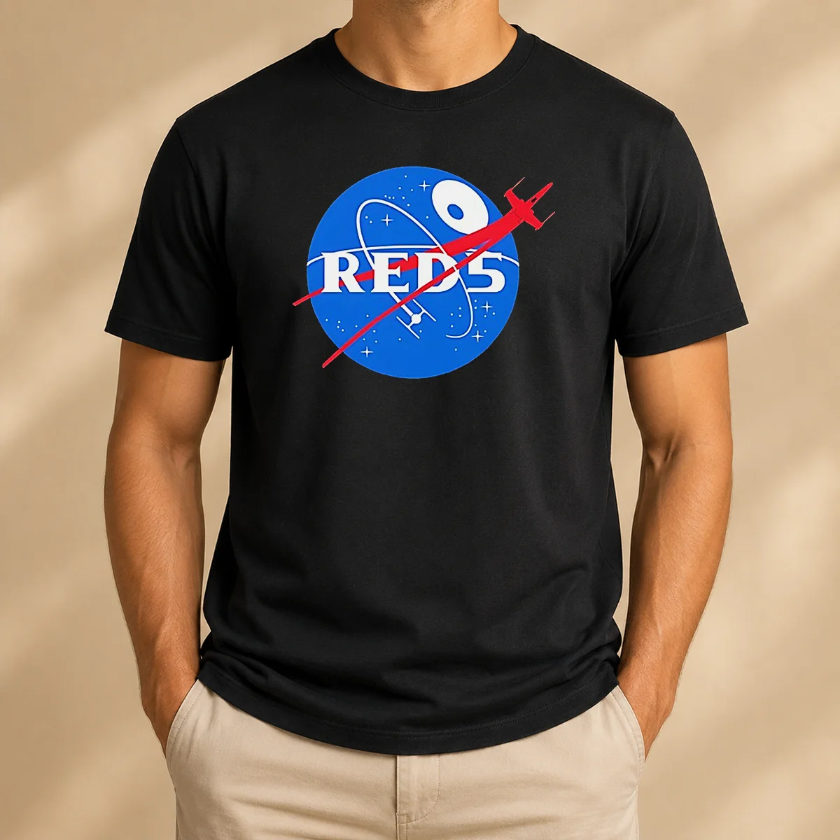 Pretty Red 5 NASA Parody Logo Shirt Pretty Red 5 NASA Parody Logo Shirt