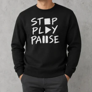 Pretty Stop Play Pause Sweater