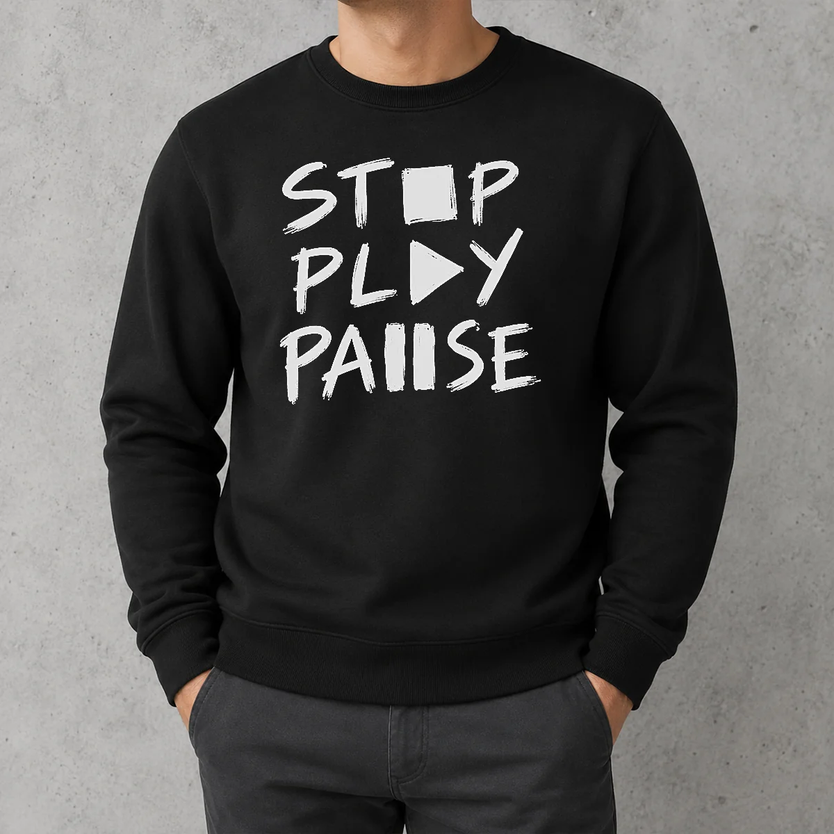 Pretty Stop Play Pause Sweater