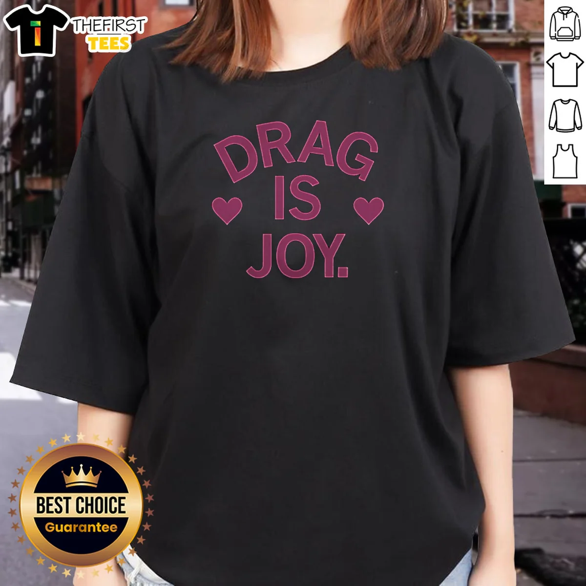 Top Drag Is Joy Ladies Shirt Top Drag Is Joy Ladies Shirt