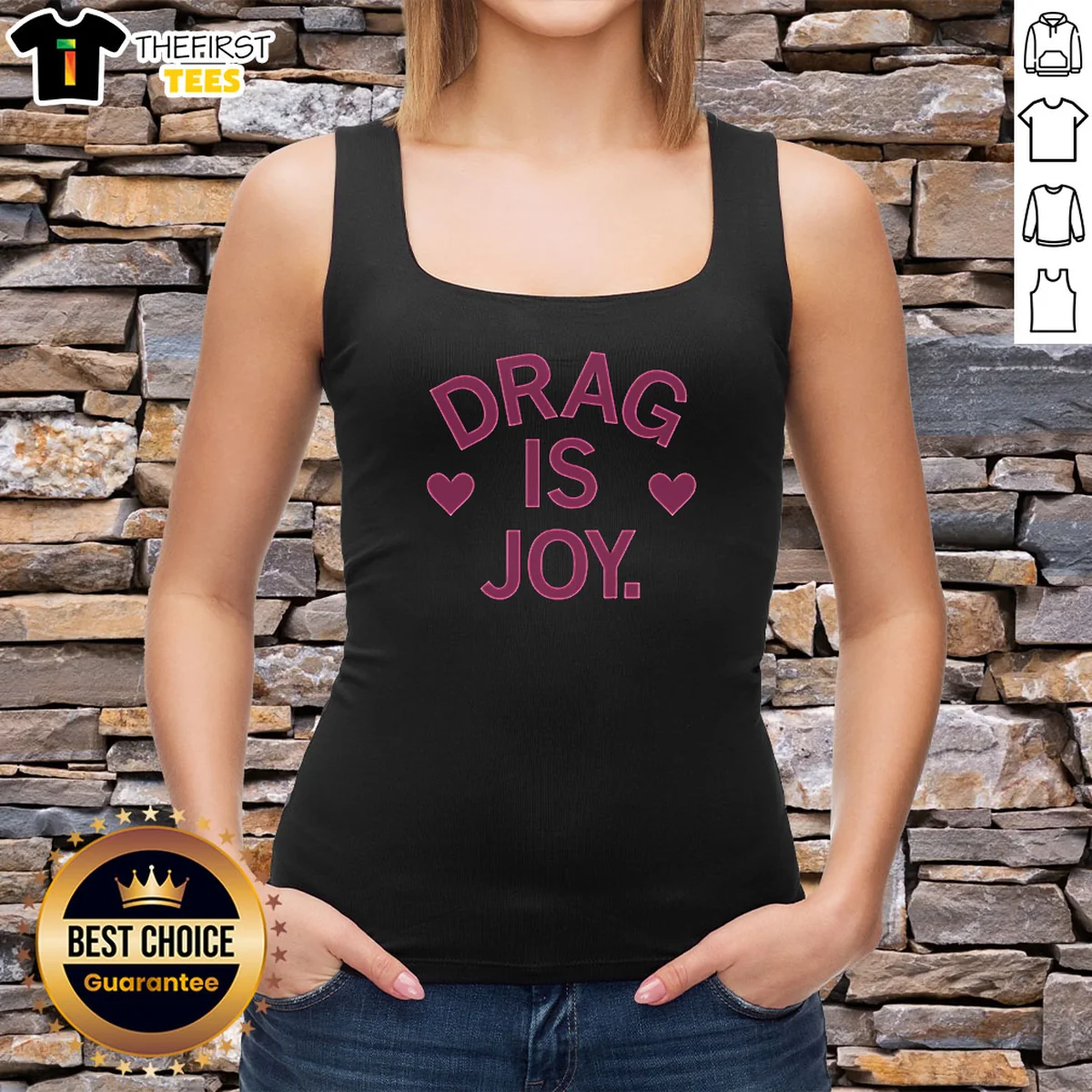 Top Drag Is Joy Tank Top