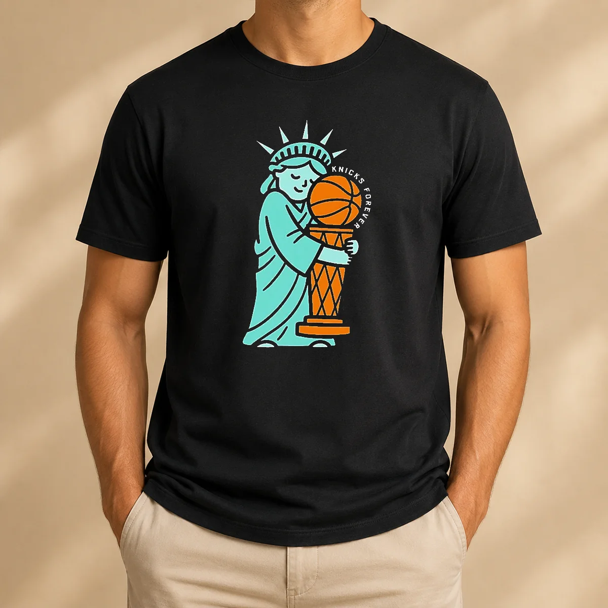 Top Statue Of Liberty Hug Larry Shirt Top Statue Of Liberty Hug Larry Shirt