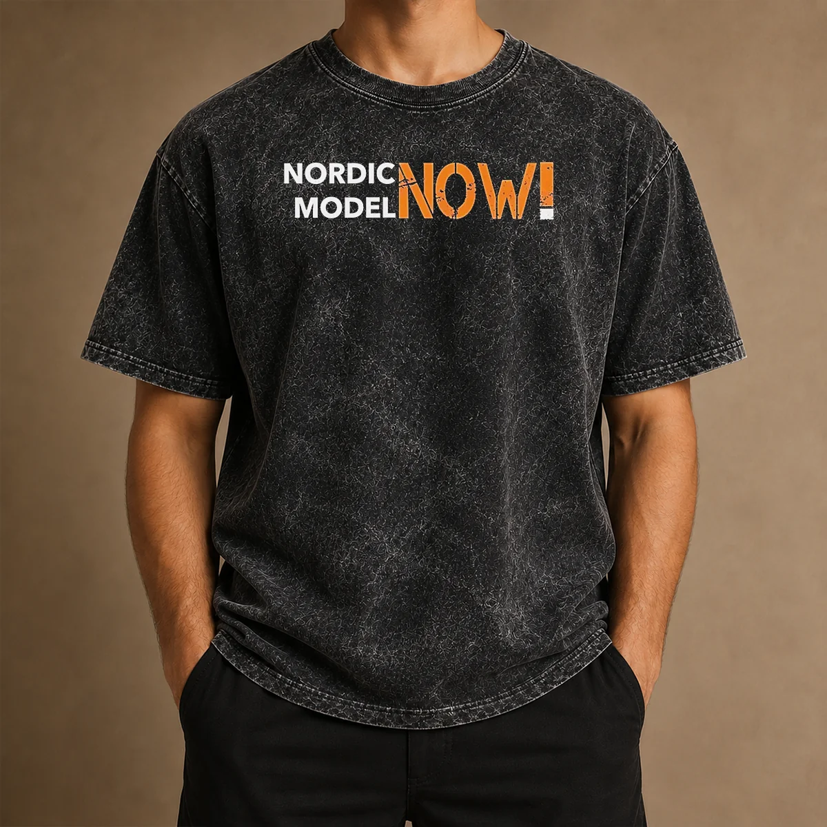 Awesome Nordic Model Now Washed T-Shirt