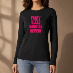 Awesome Party Sleep Bangtan Repeat Long Sleeve Shirt