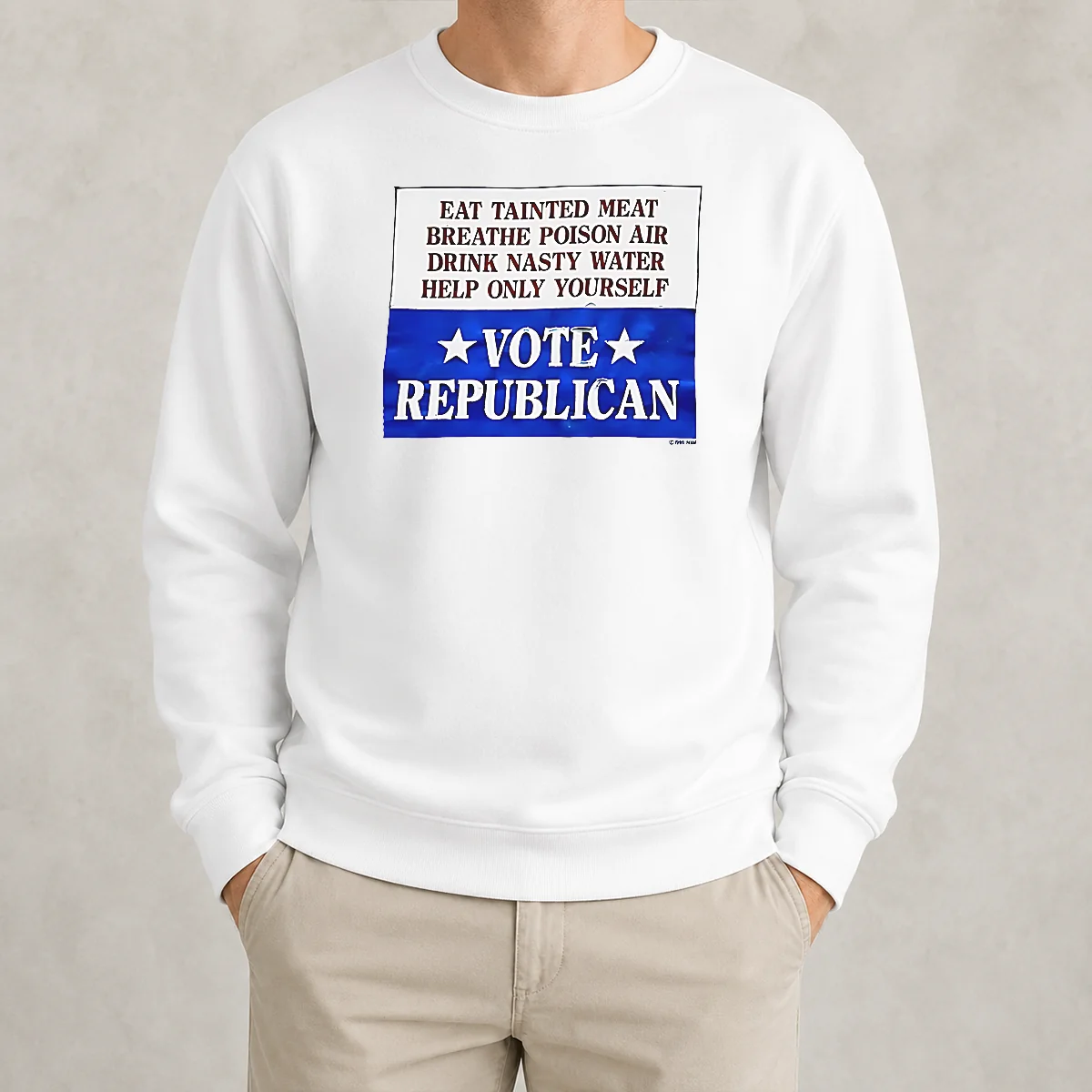 Awesome Republican Party Political Satire Eat Tainted Meat Breathe Poison Air Vote Shirt - Image 7
