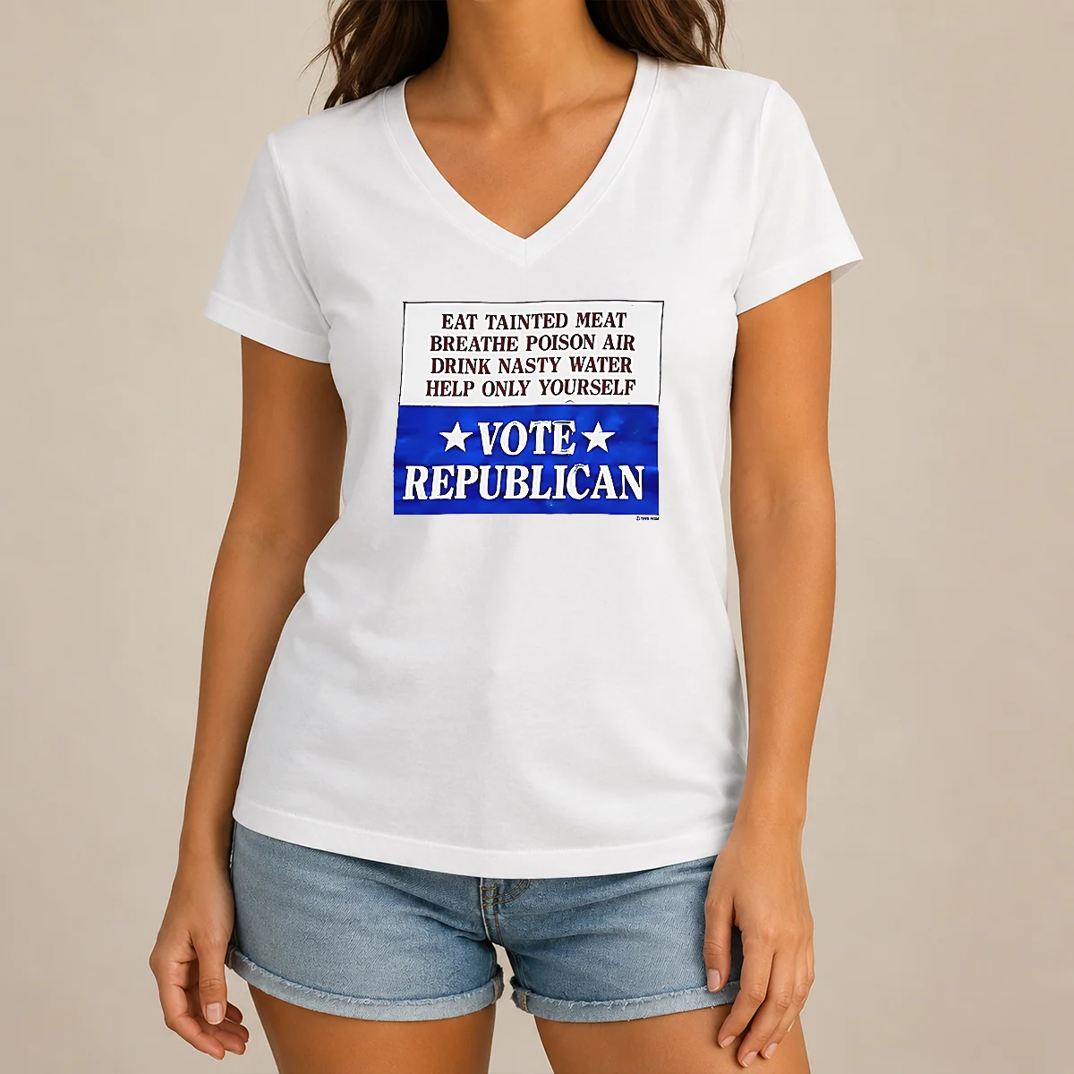 Awesome Republican Party Political Satire Eat V-Neck Shirt Awesome Republican Party Political Satire Eat V-Neck Shirt