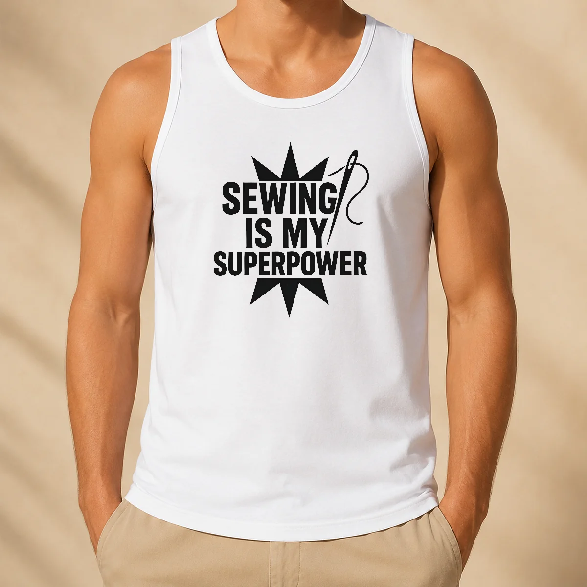 Awesome Sewing Is My Superpower Seamstress Quilting Tank Top
