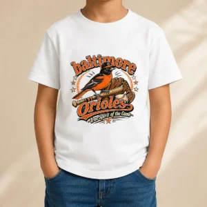Baltimore Orioles vs Chicago White Sox Retro Baseball Kids T-Shirt