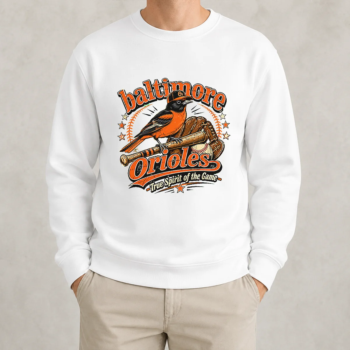 Baltimore Orioles vs Chicago White Sox Retro Baseball Sweater