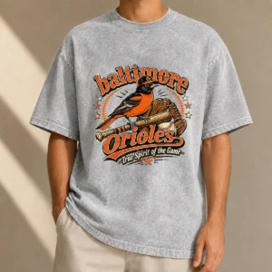 Baltimore Orioles vs Chicago White Sox Retro Baseball Washed T-Shirt