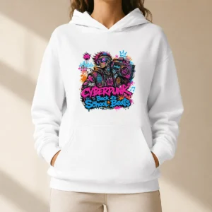 Cyberpunk Back to School Beats Graffiti Hoodie