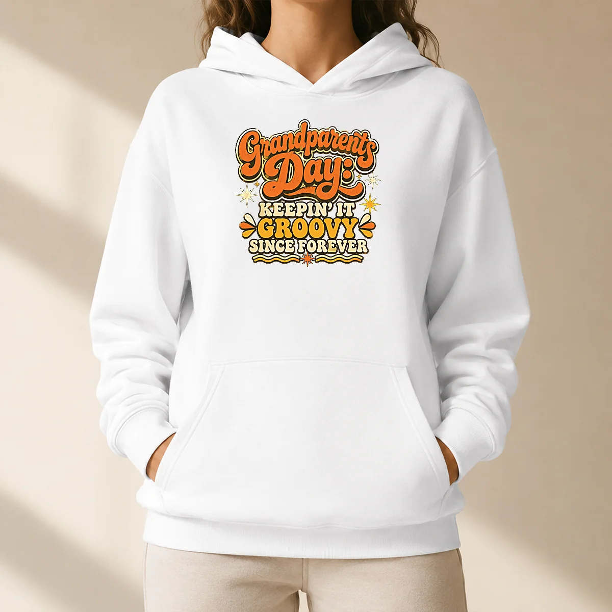 Funny Awesome Grandparents Day Keepin It Groovy Tee Groovy Retro Shirt - Image 5