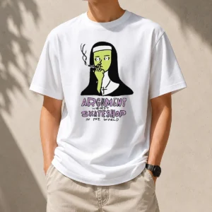 Funny Hot Smoking Nun Argument Worst Skateshop In The World