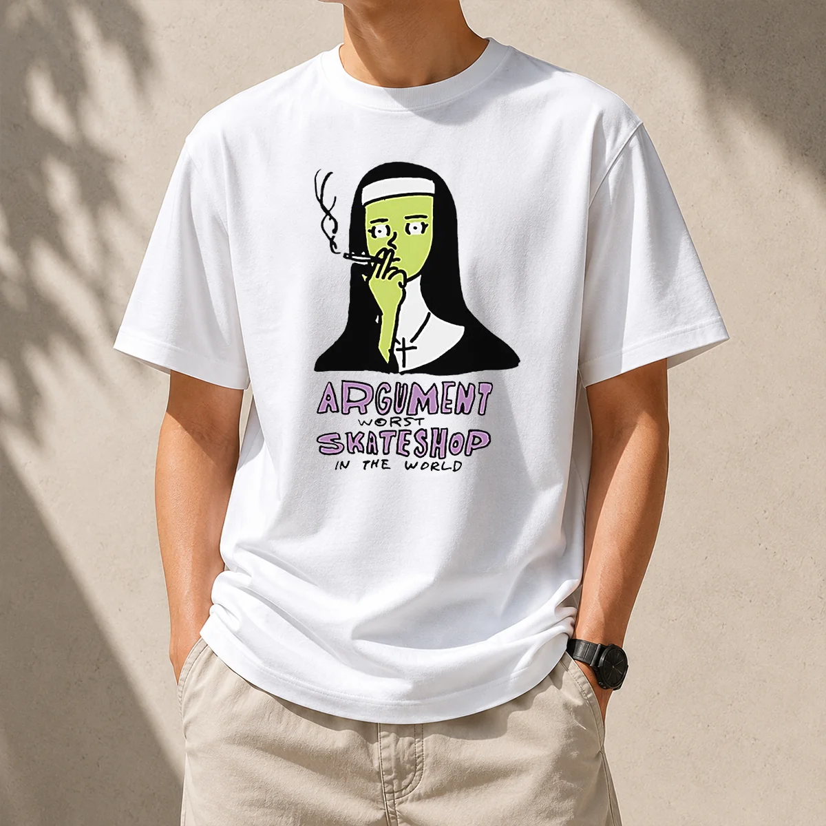 Funny Hot Smoking Nun Argument Worst Shirt Funny Hot Smoking Nun Argument Worst Shirt