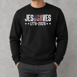 Funny Jesus Saves USA 1776 2026 250 Years Sweater