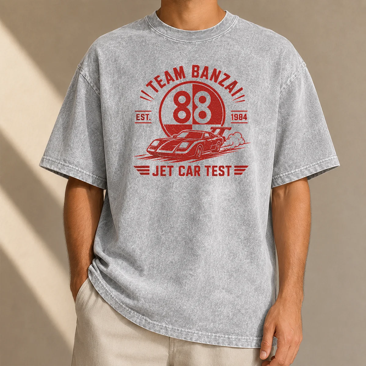 Funny Jet Car Test Washed T-Shirt