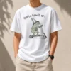 Funny Premium Frog Off To Teach Art With Iced Coffee On Scooter