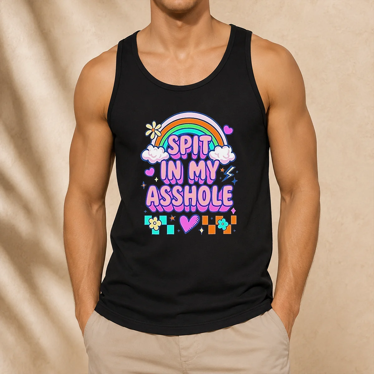 Funny Spit In My Asshole Tank Top