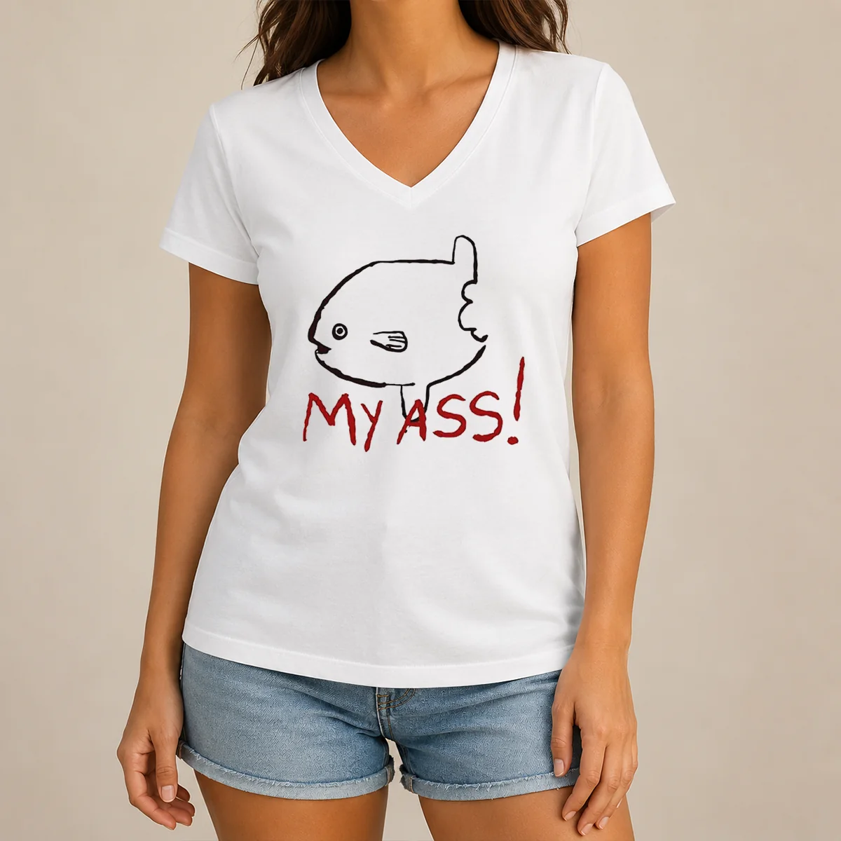 Funny Sunfish Ocean Life Humor My V-Neck Shirt Funny Sunfish Ocean Life Humor My V-Neck Shirt